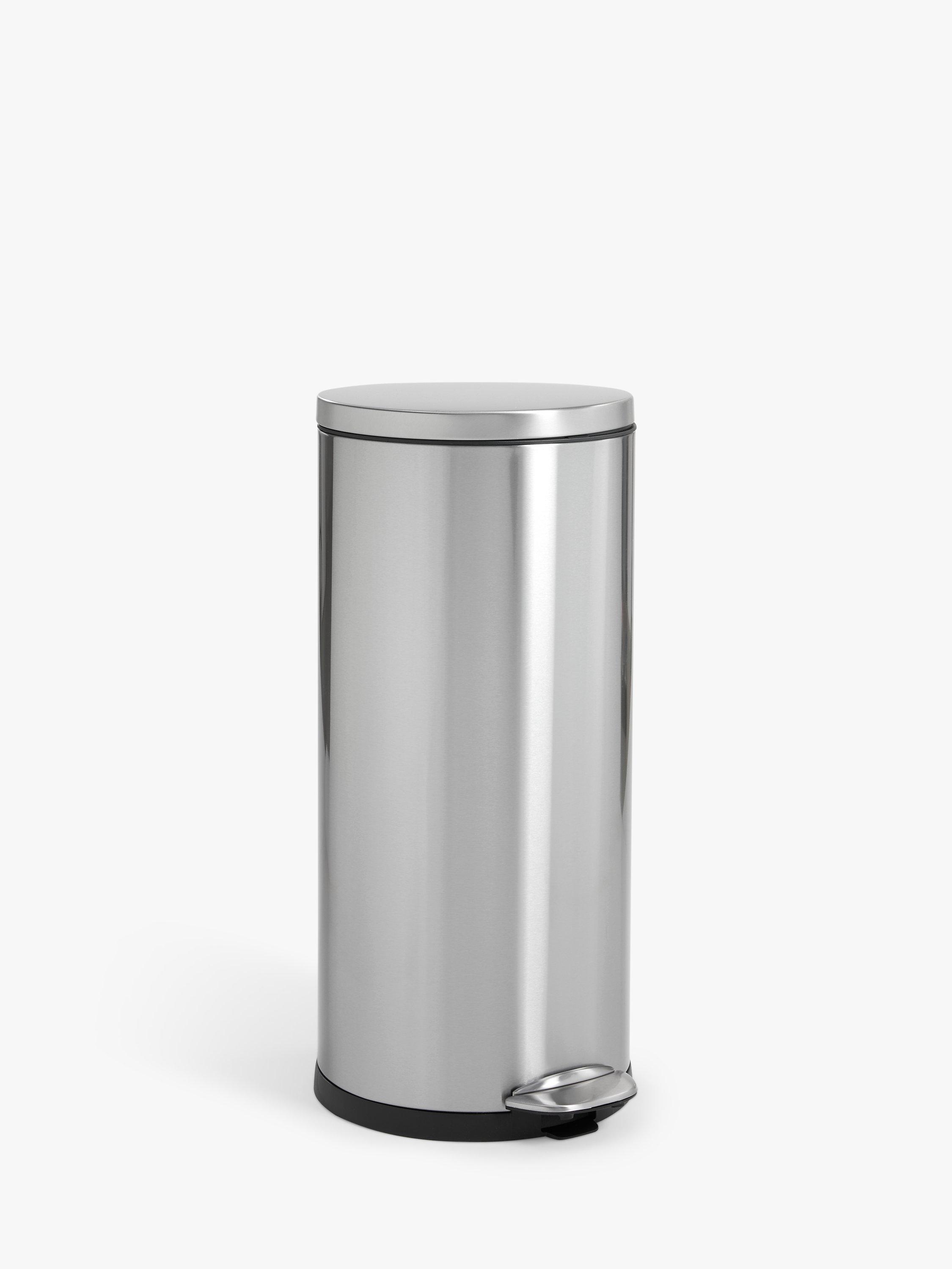 John Lewis Stainless Steel Pedal Bin, 30L