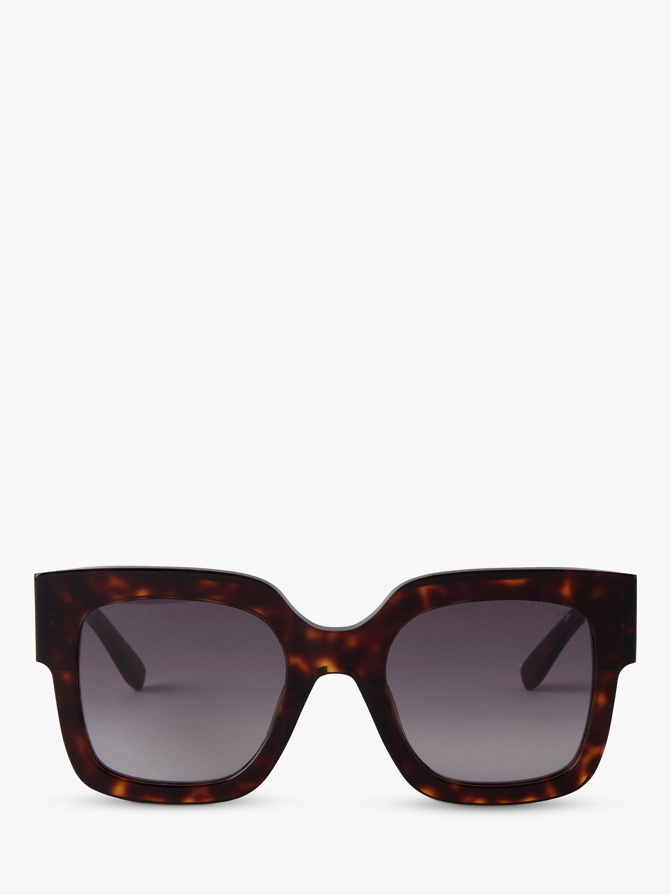 Mulberry Women's Sadie Oversized Square Sunglasses, Havana