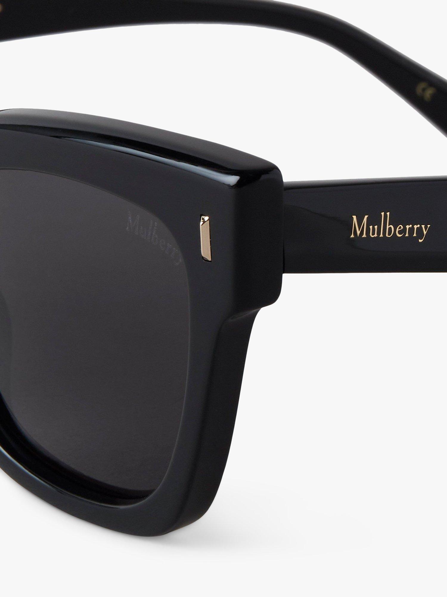 Product image 3 of 4, which shows Mulberry Women's Kate Cat's Eye Sunglasses, Black