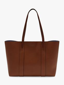 Mulberry Bayswater Small Classic Grain Leather Tote Bag - view 2, Oak