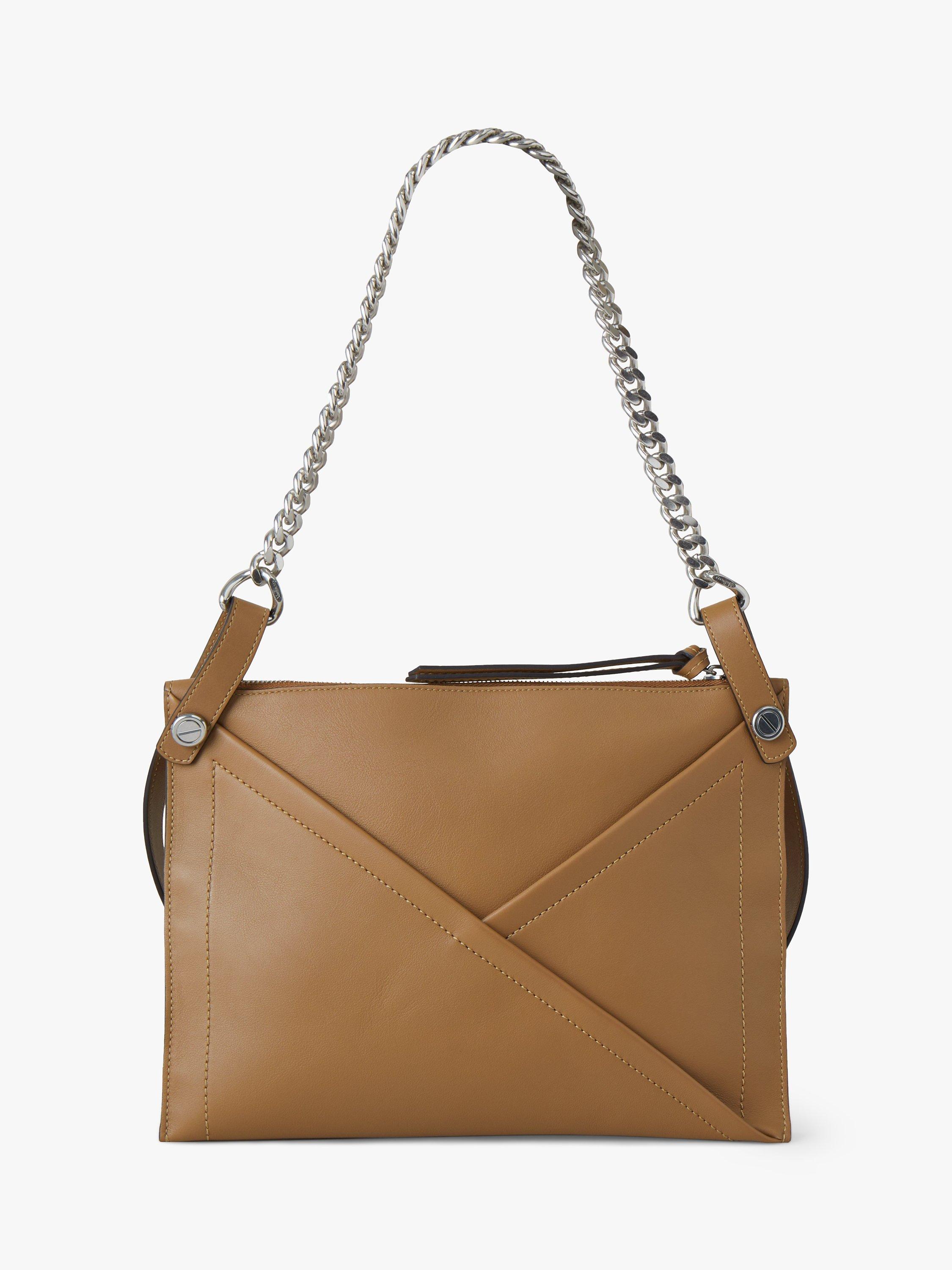 Mulberry M Zipped Smooth Calf Leather Bag, Matte Teak