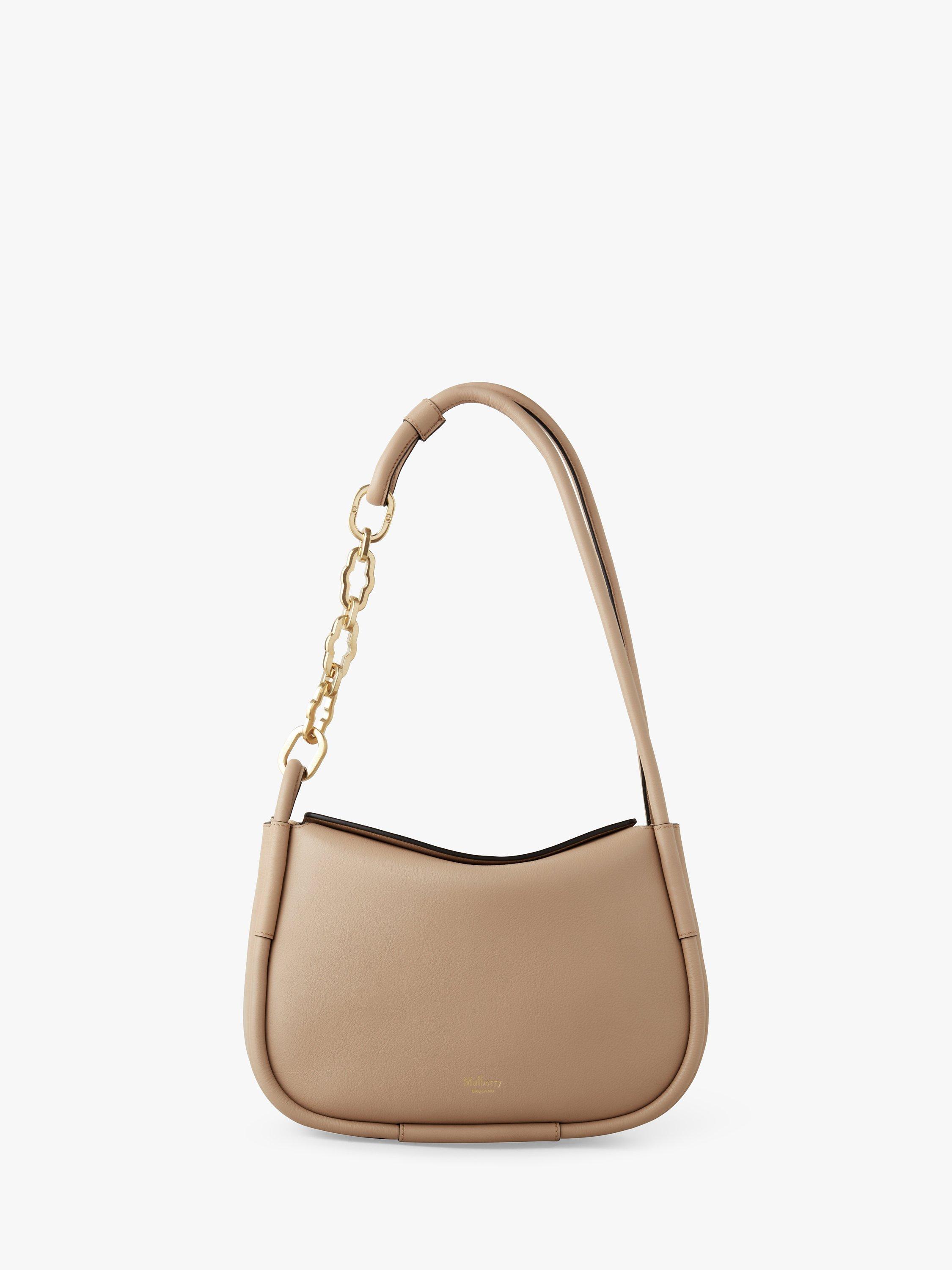 Mulberry Link Silky Calf Leather Small Shoulder Bag, Maple