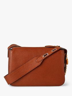 Mulberry Billie Small Classic Grain Leather Cross Body Bag - view 2, Oak