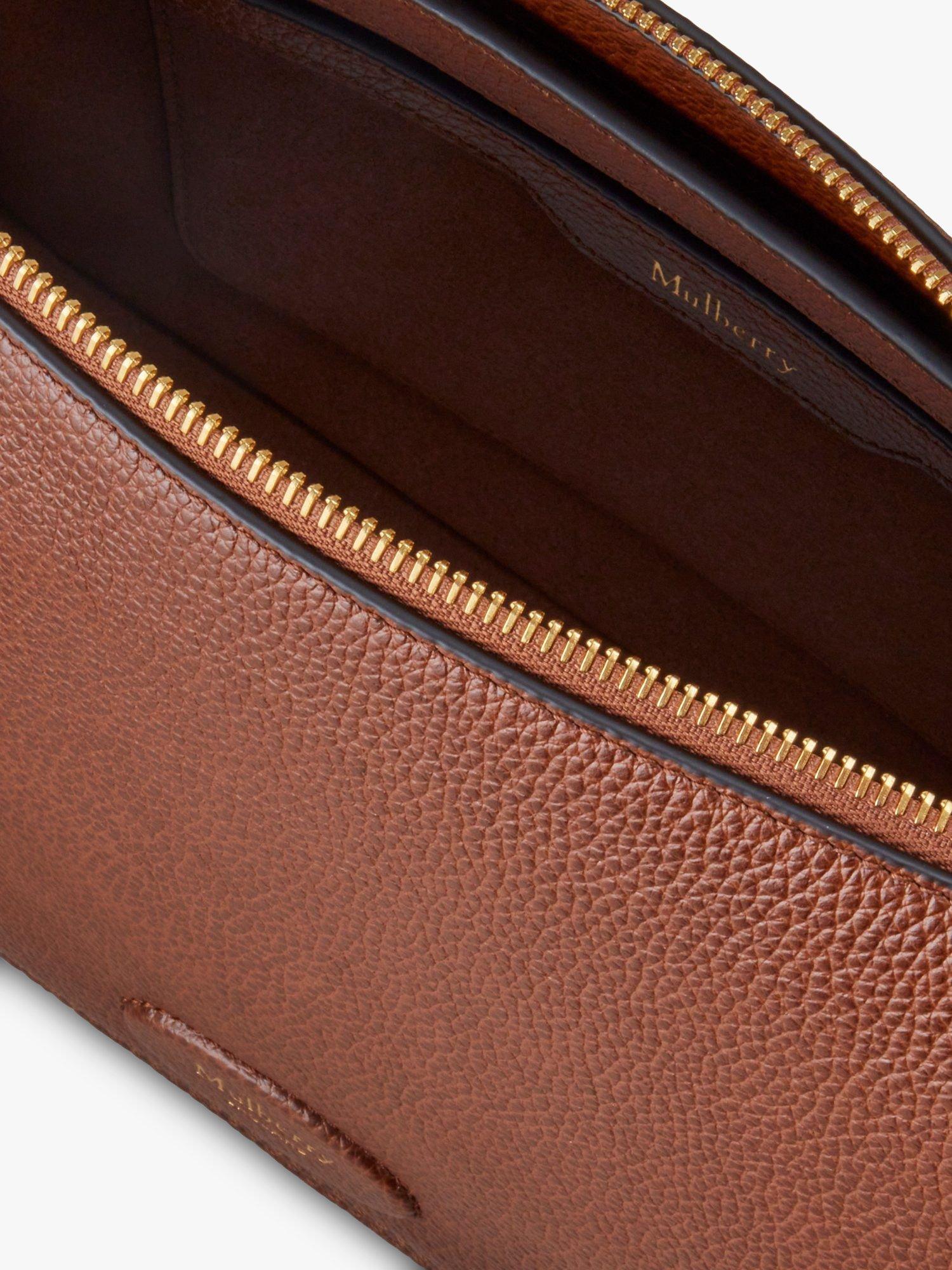 Product image 4 of 6, which shows Mulberry Billie Small Classic Grain Leather Cross Body Bag, Oak