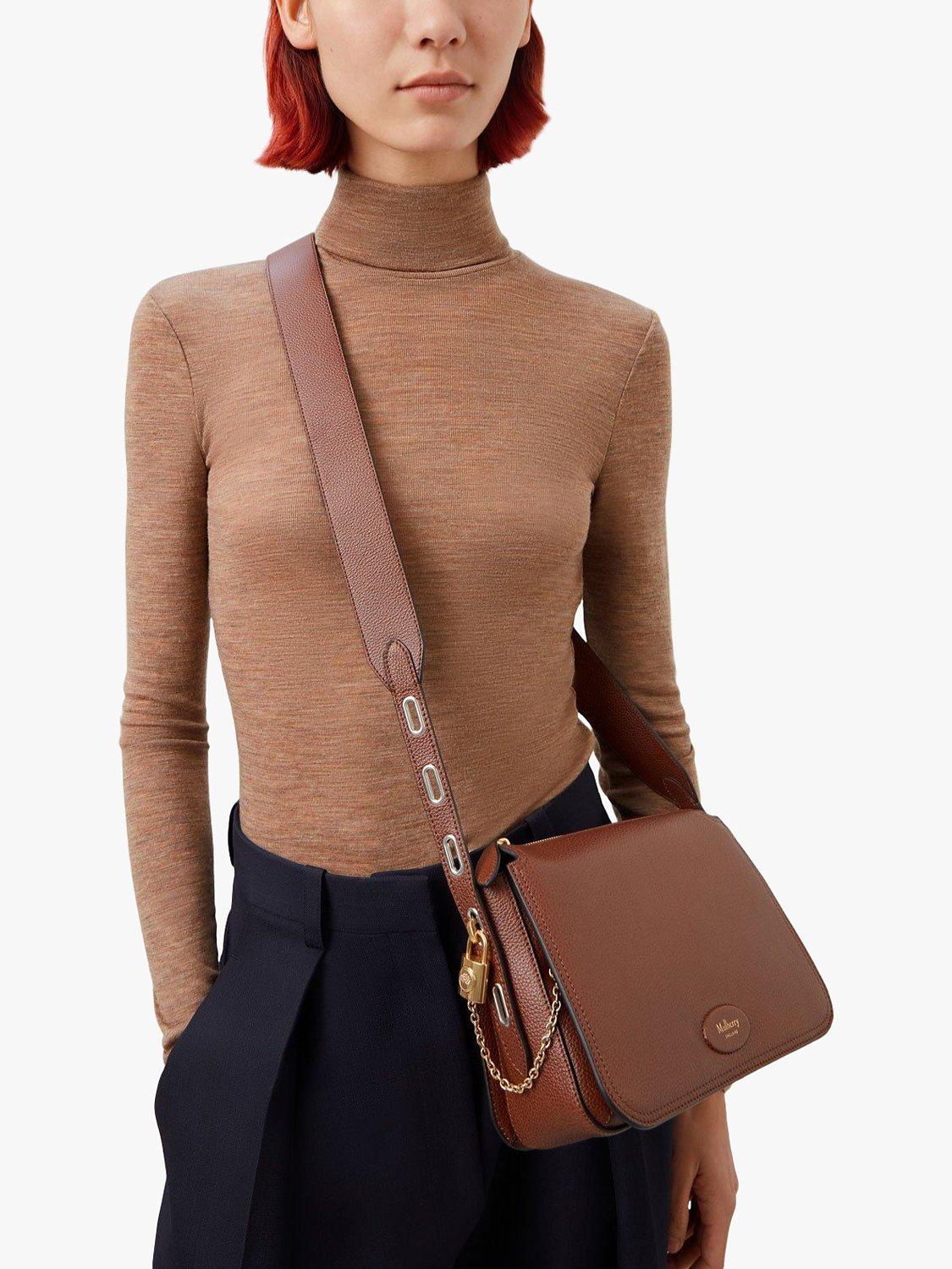 Product image 6 of 6, which shows Mulberry Billie Small Classic Grain Leather Cross Body Bag, Oak