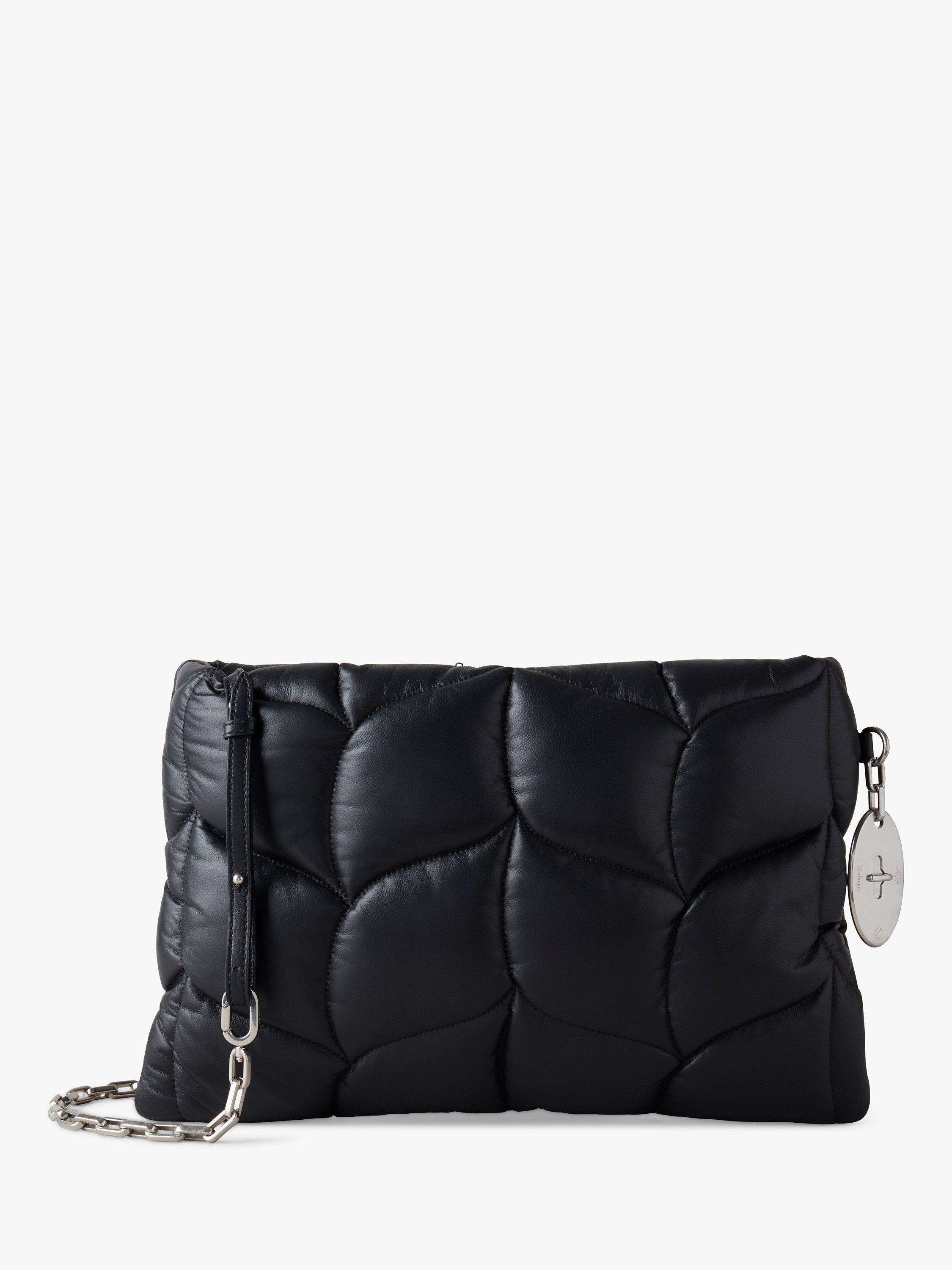 Mulberry Softie Pillow Effect Nappa Leather Clutch Bag, Black