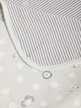 John Lewis Safari Animals Spot Reversible Jersey Blanket, 80 x 80cm