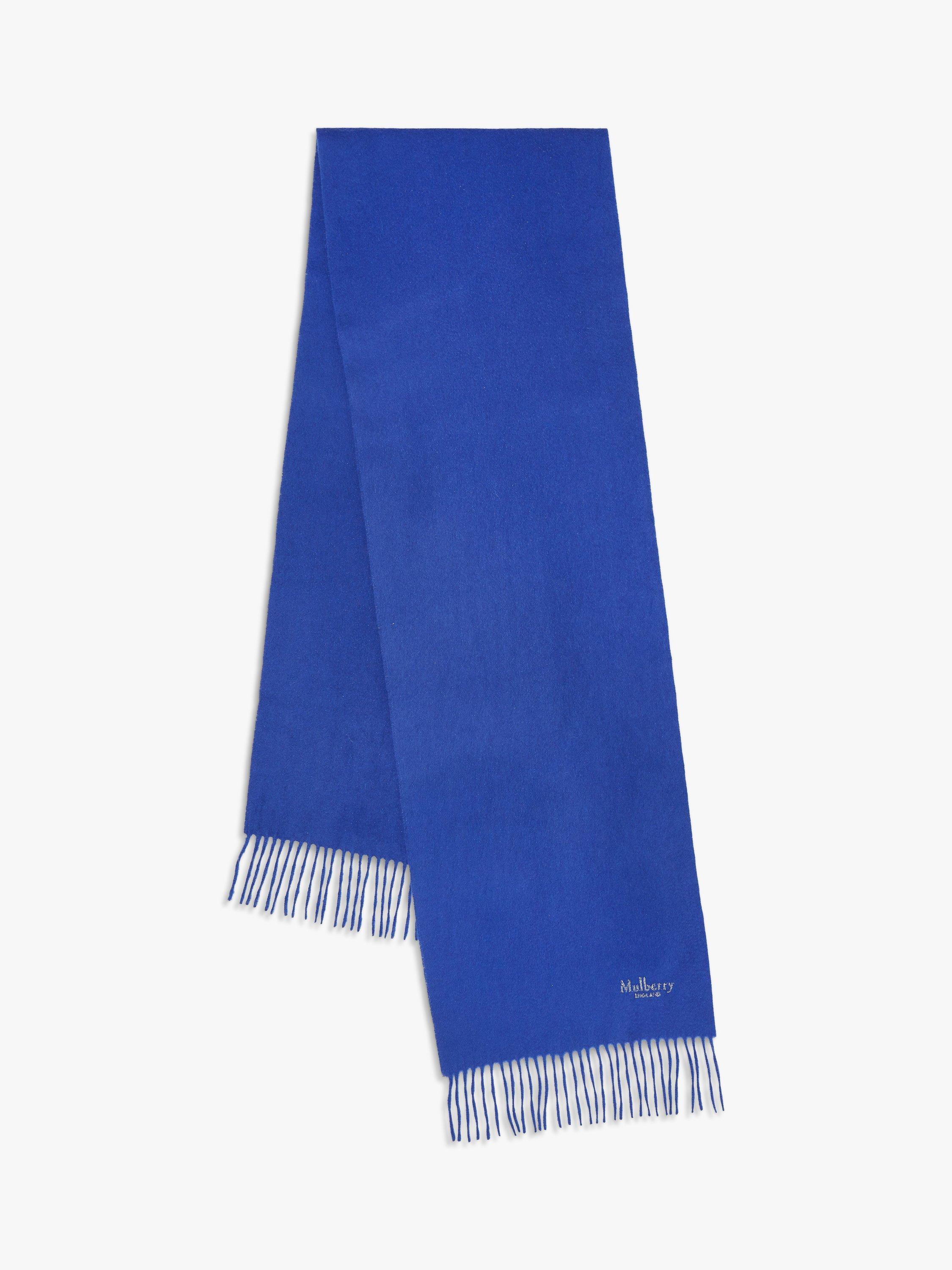 Mulberry Cashmere Scarf, Sapphire