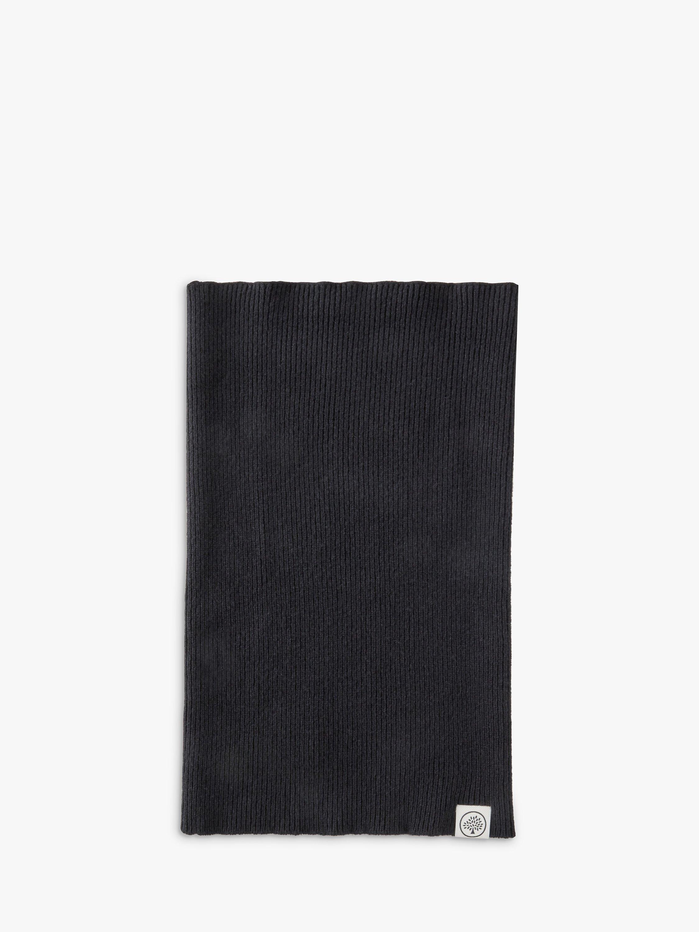 Mulberry Wool Cashmere Scarf, Black