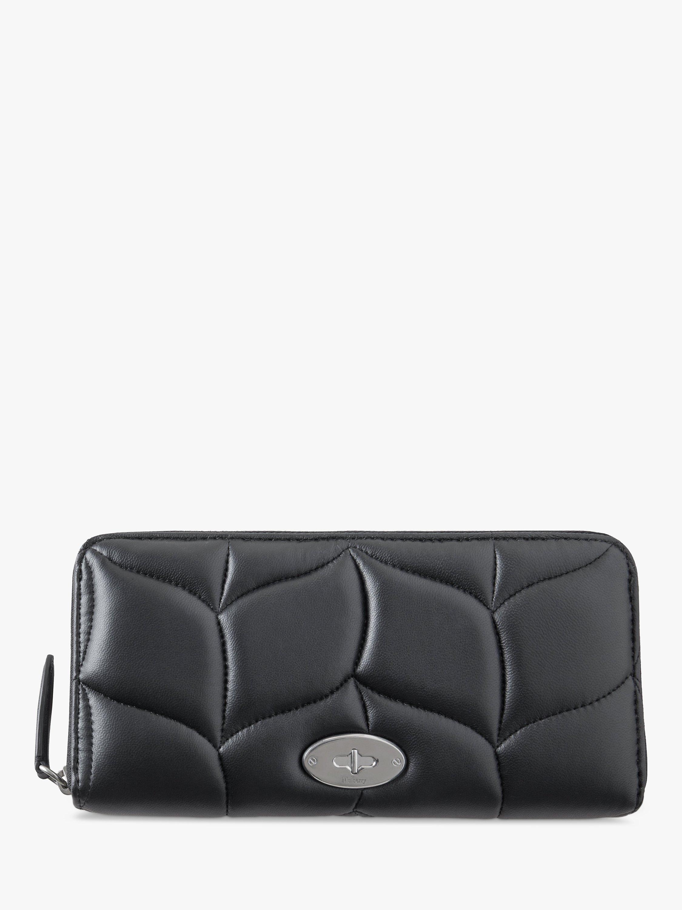 Mulberry Softie Nappa Leather 8 Credit Card Purse, Black