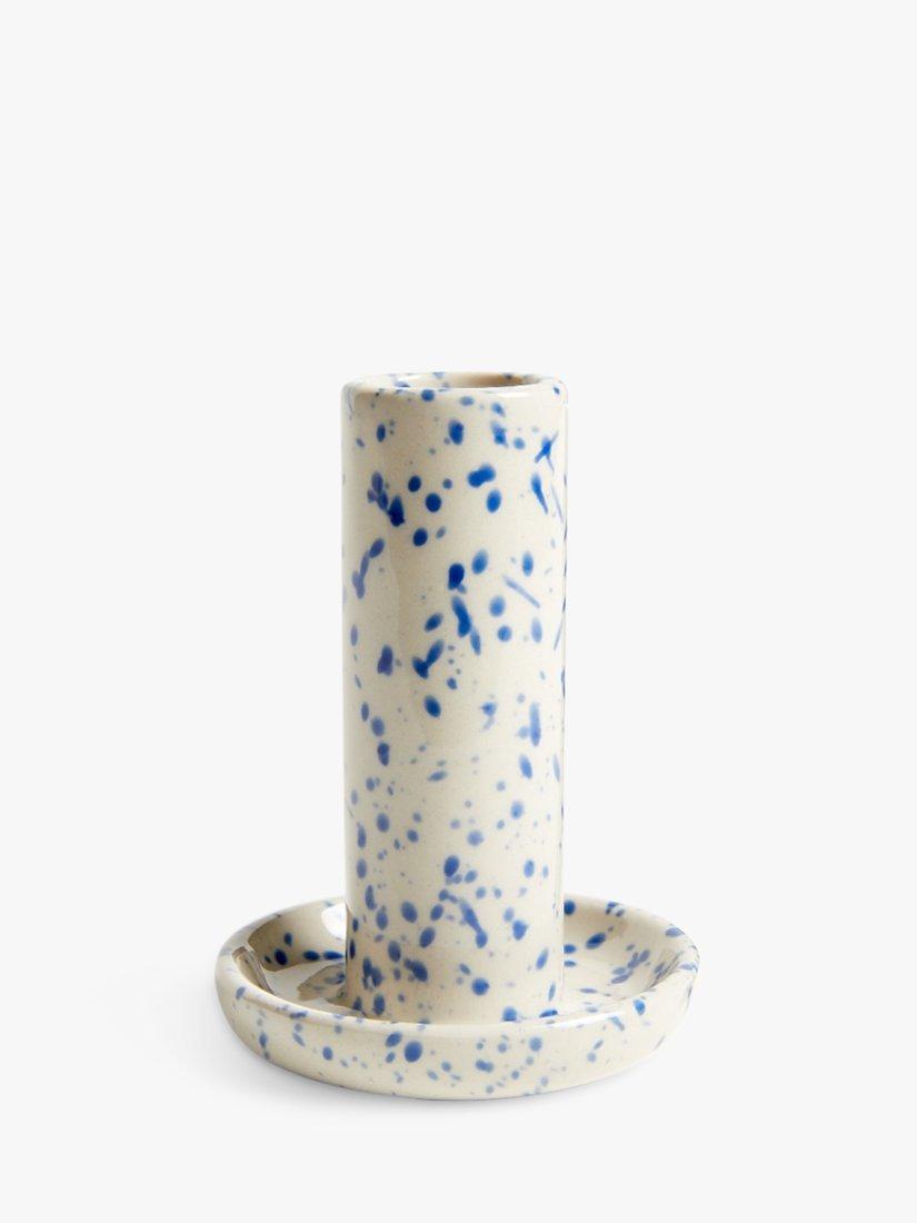 John Lewis ANYDAY Splash Candle Holder, Cobalt