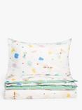 John Lewis Butterfly Polka Dot Reversible Pure Cotton Duvet Cover & Pillowcase Set, Single Set