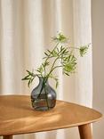 John Lewis ANYDAY Glass Plump Posy Vase, H13cm, Steel