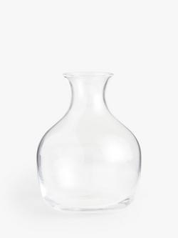 John Lewis Glass Plump Posy Vase, H13cm, Clear