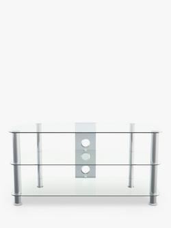 AVF SDC1000 Classic Corner TV Stand for TVs up to 50” - view 2, Clear Chrome