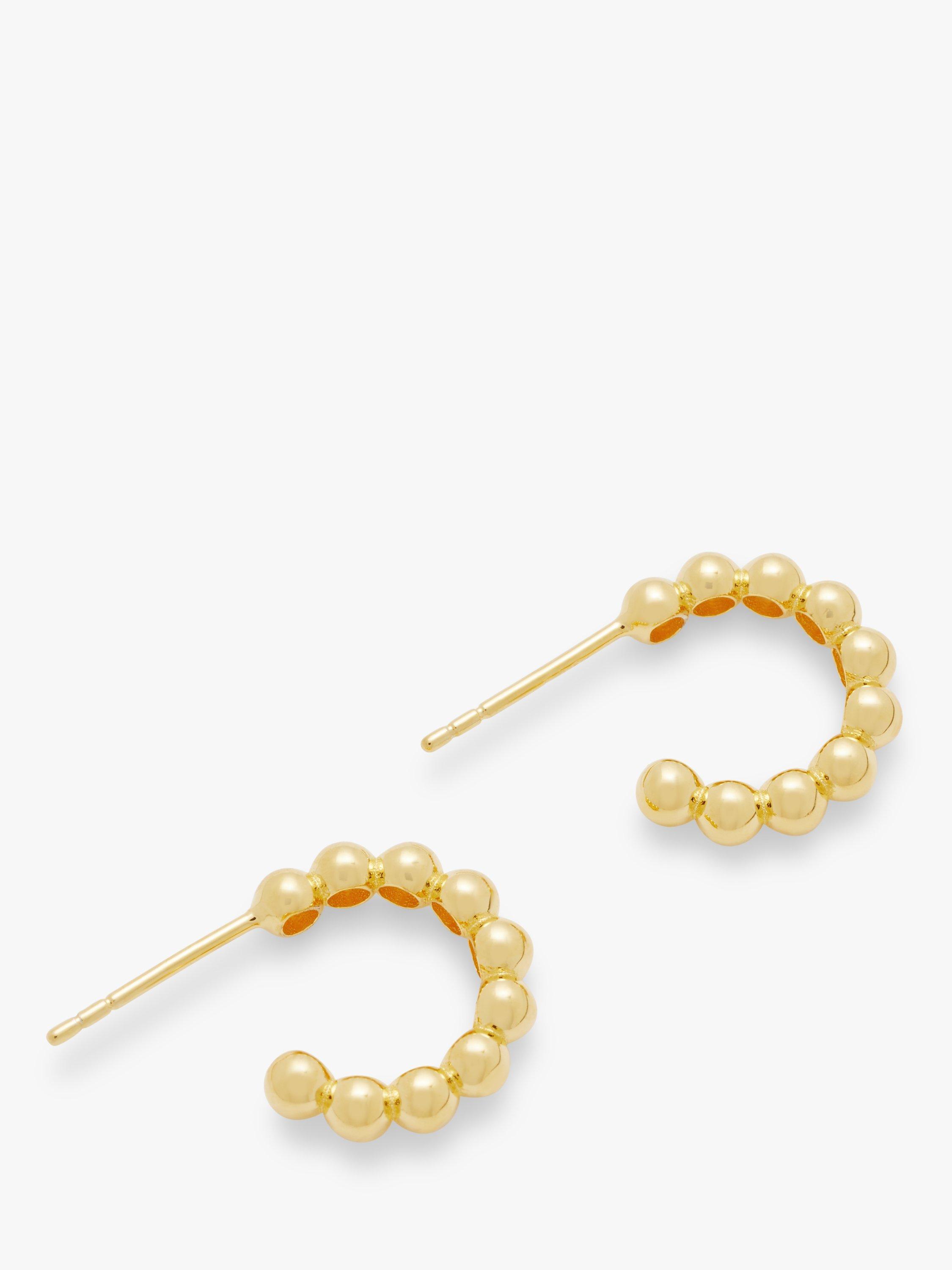 John Lewis Small Beaded Hoop Earrings