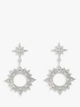 Wanderlust + Co Sunseeker Drop Earrings, Silver