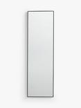 John Lewis Simple Rectangular Hall Mirror, 136 x 41cm, Black