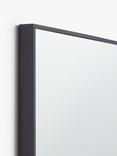 John Lewis Simple Rectangular Hall Mirror, 136 x 41cm, Black