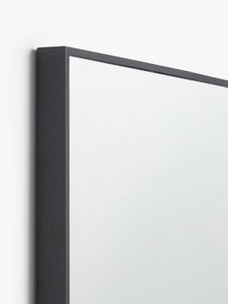 John Lewis Simple Rectangular Hall Mirror, 136 x 41cm - view 2, Black