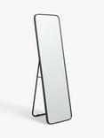John Lewis Freestanding Full-Length Cheval Mirror, 135 x 40cm, Black
