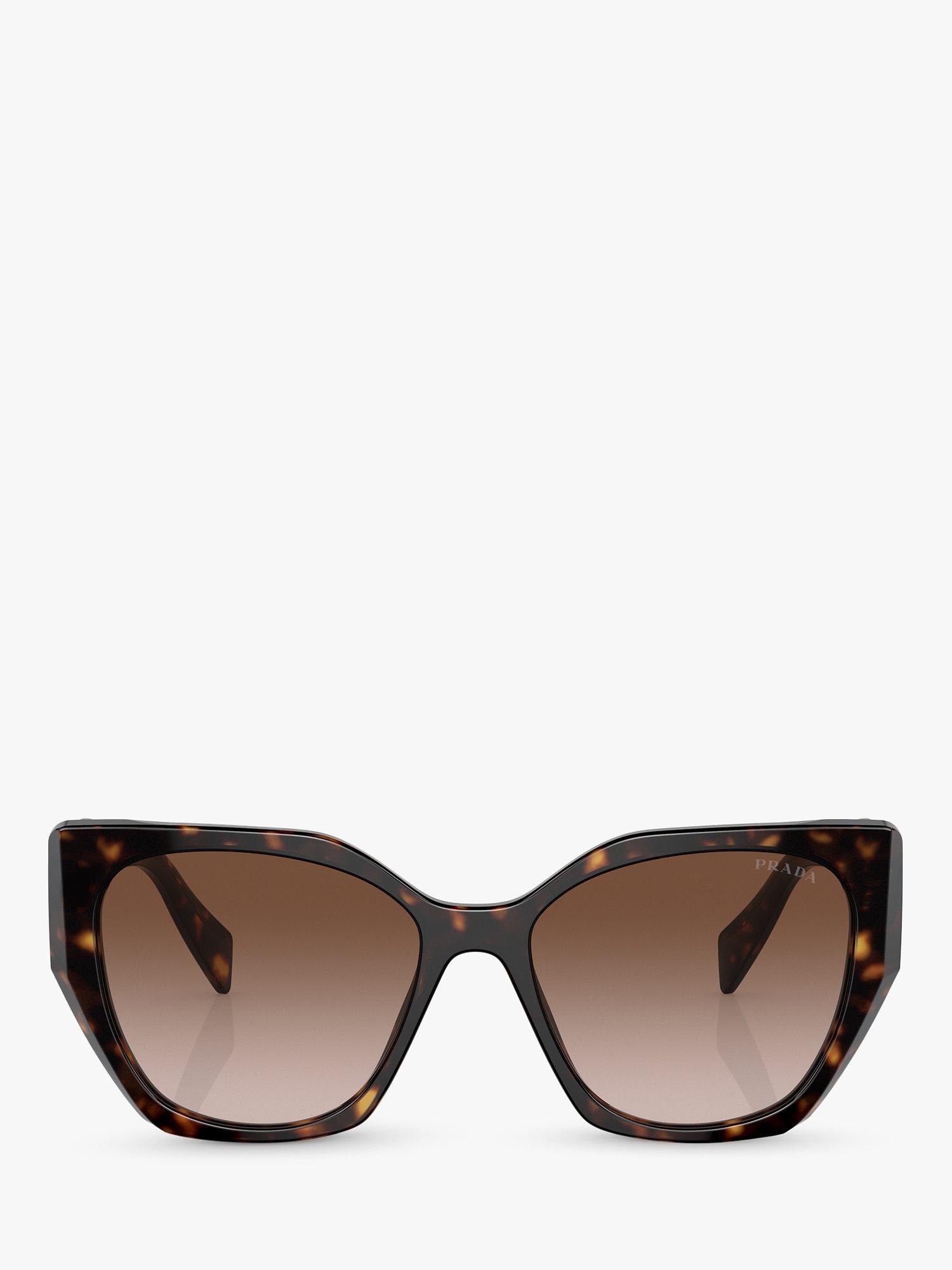 Product image 2 of 5, which shows Prada PR 19ZS Women's Pillow Sunglasses, Havana/Brown Gradient