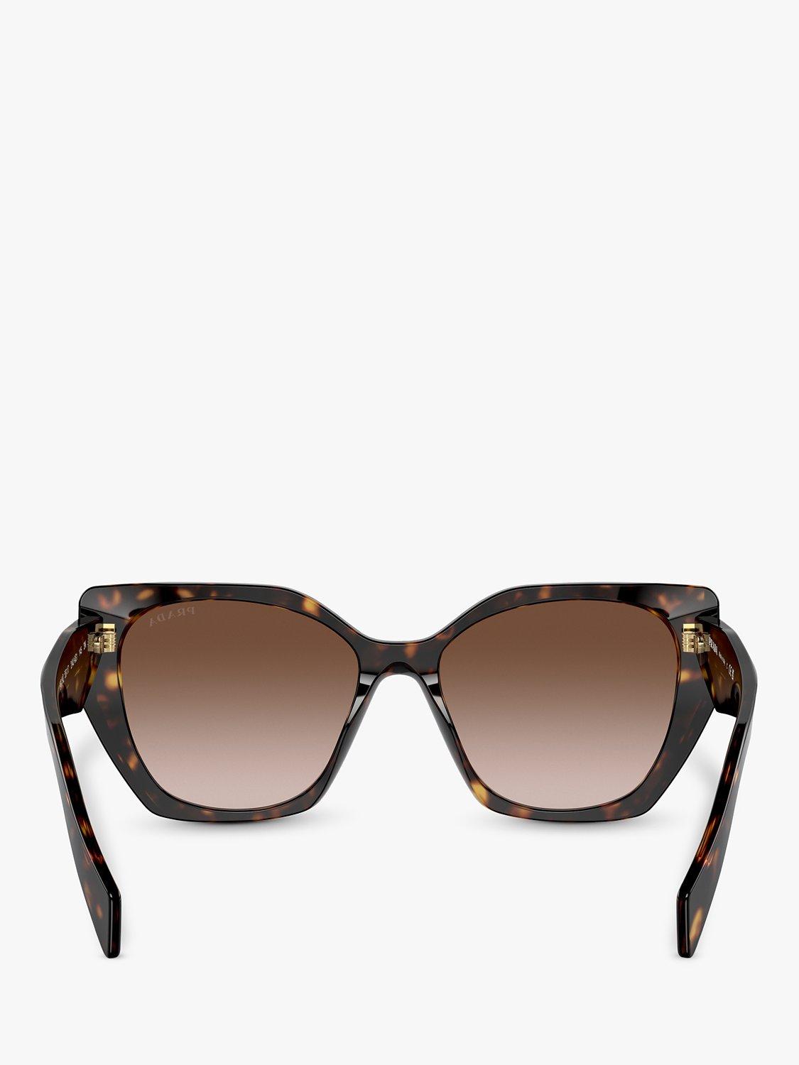 Product image 4 of 5, which shows Prada PR 19ZS Women's Pillow Sunglasses, Havana/Brown Gradient
