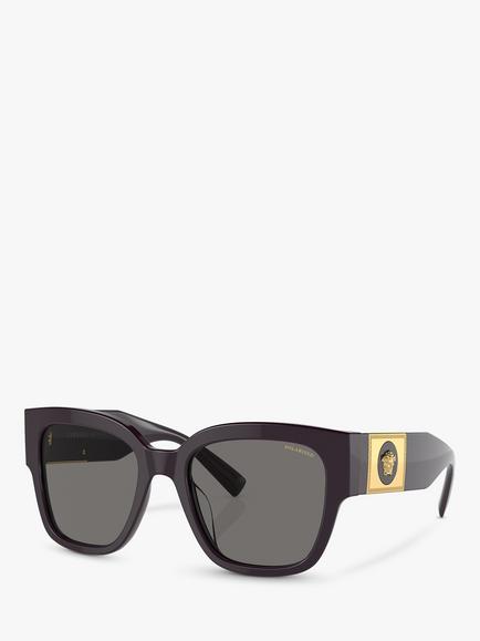Versace VE4437U Women's Pillow Sunglasses, Bordeaux, Bordeaux