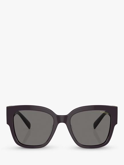 Versace VE4437U Women's Pillow Sunglasses, Bordeaux - view 2, Bordeaux