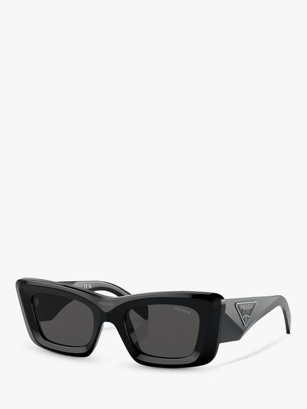 Prada PR 13ZS Women's Cat's Eye Sunglasses, Black