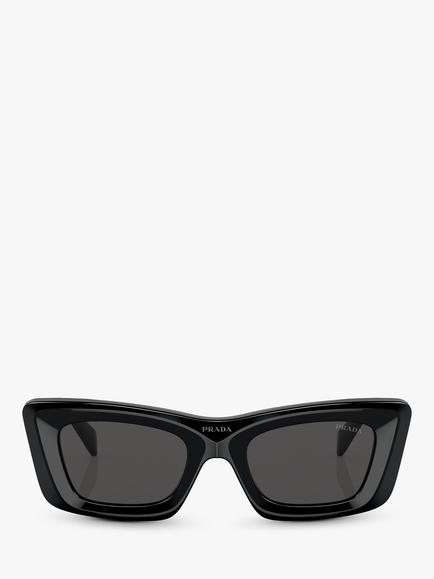 Prada PR 13ZS Women's Cat's Eye Sunglasses - view 2, Black