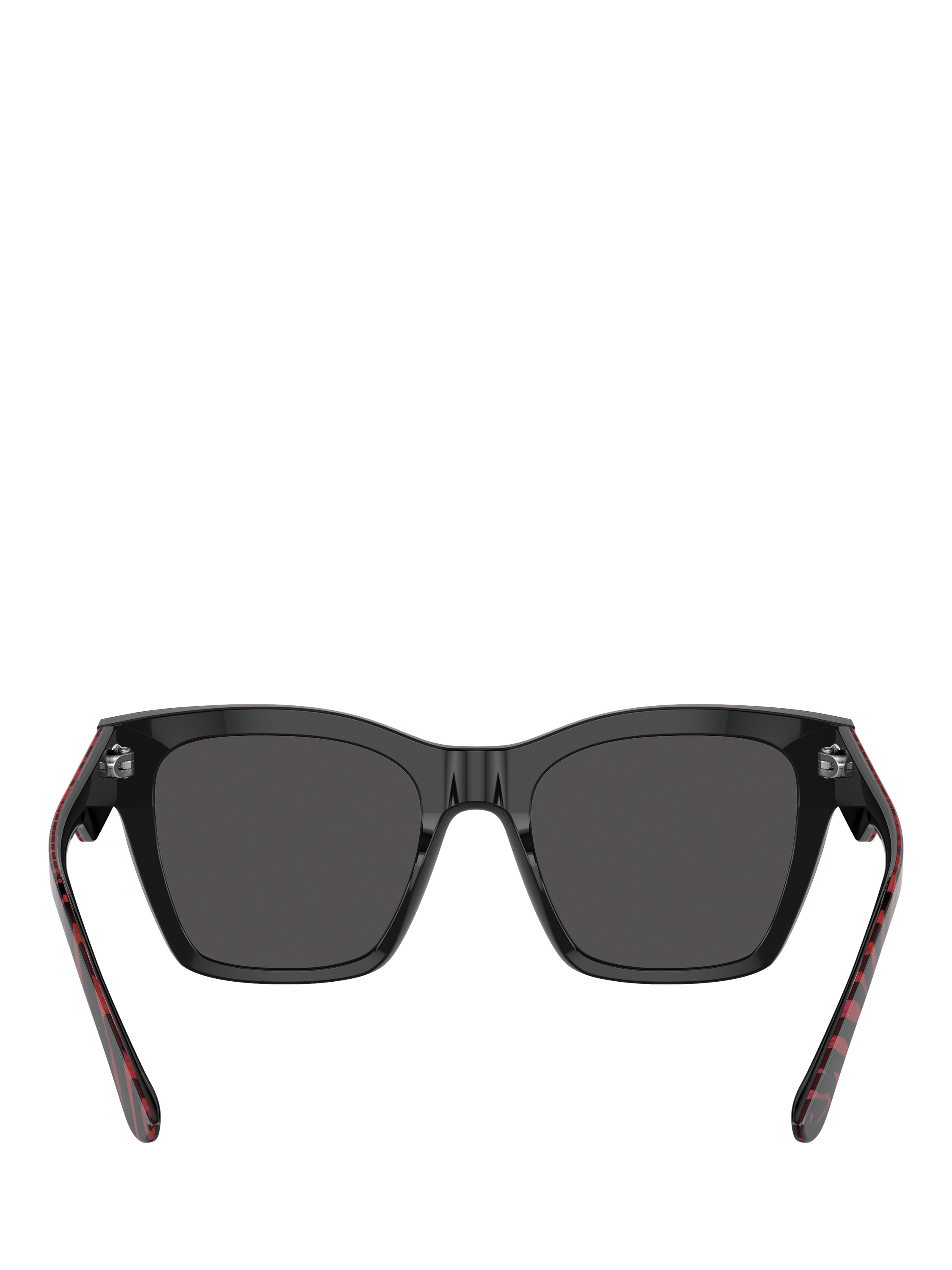 Product image 4 of 5, which shows Dolce & Gabbana DG4384 Women's D-Frame Sunglasses, Striped Red/Black