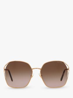 Miu Miu MU 52WS Women's Irregular Sunglasses - view 2, Gold