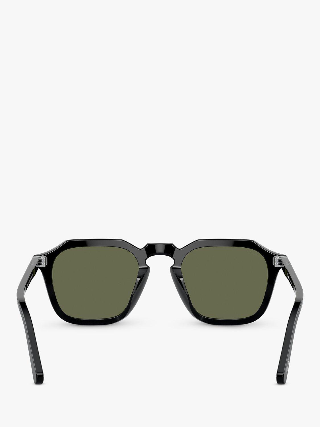 Product image 4 of 6, which shows Persol PO3292S Polarised Square Sunglasses, Black