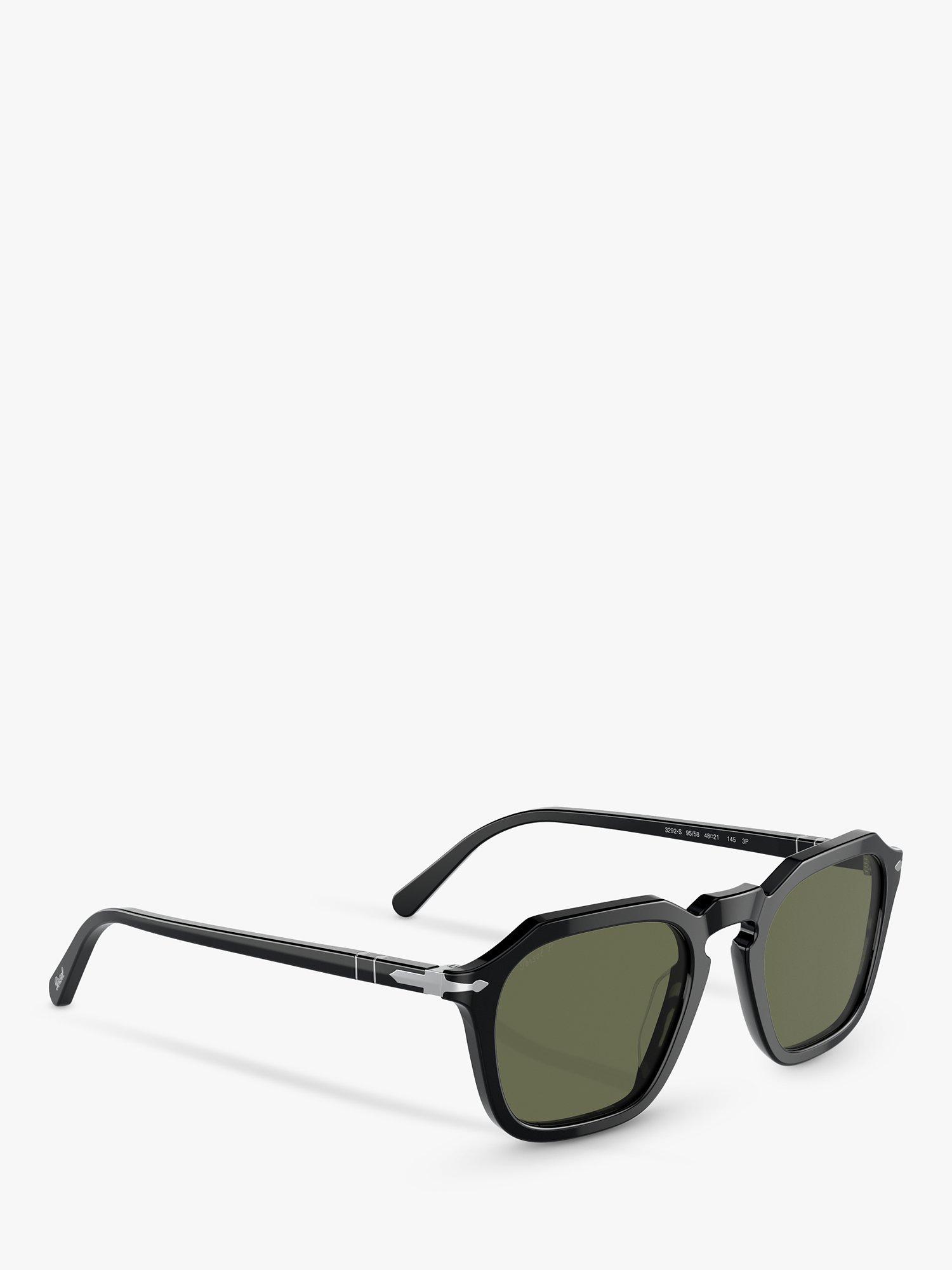 Product image 6 of 6, which shows Persol PO3292S Polarised Square Sunglasses, Black