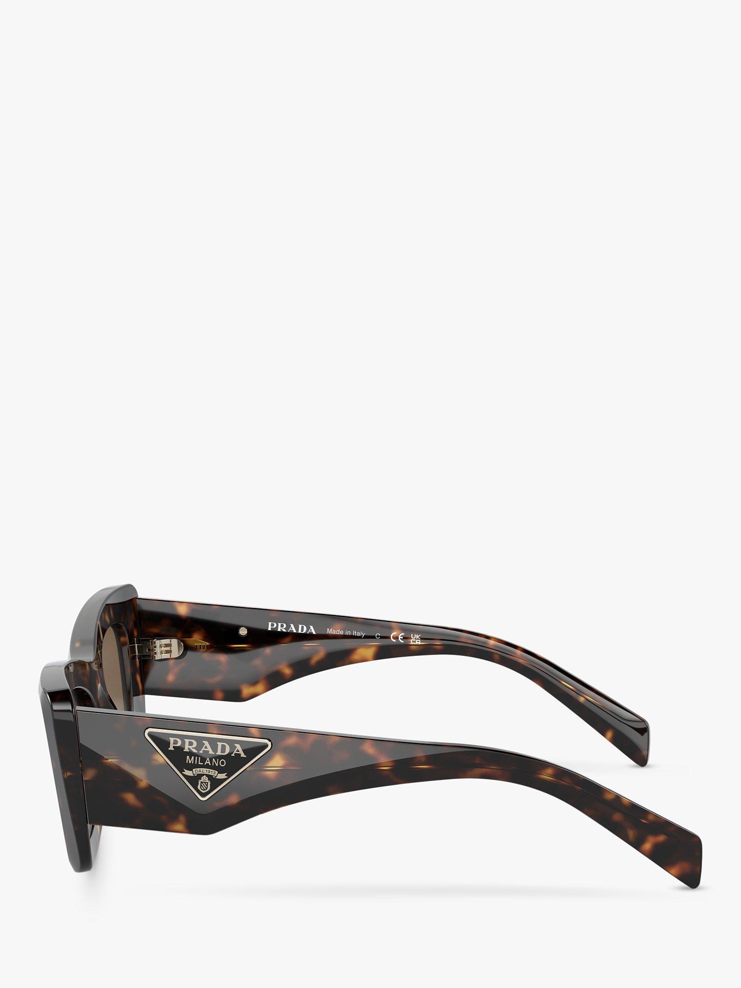 Product image 3 of 5, which shows Prada PR 13ZS Women's Cat's Eye Sunglasses, Havana/Brown