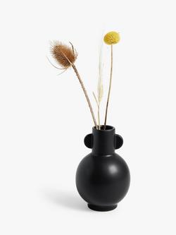 John Lewis Ear Stoneware Vase - view 2, Black