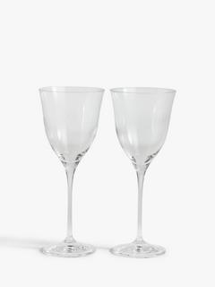 John Lewis Leckford Red Wine Glass, Set of 2, 330ml, Clear