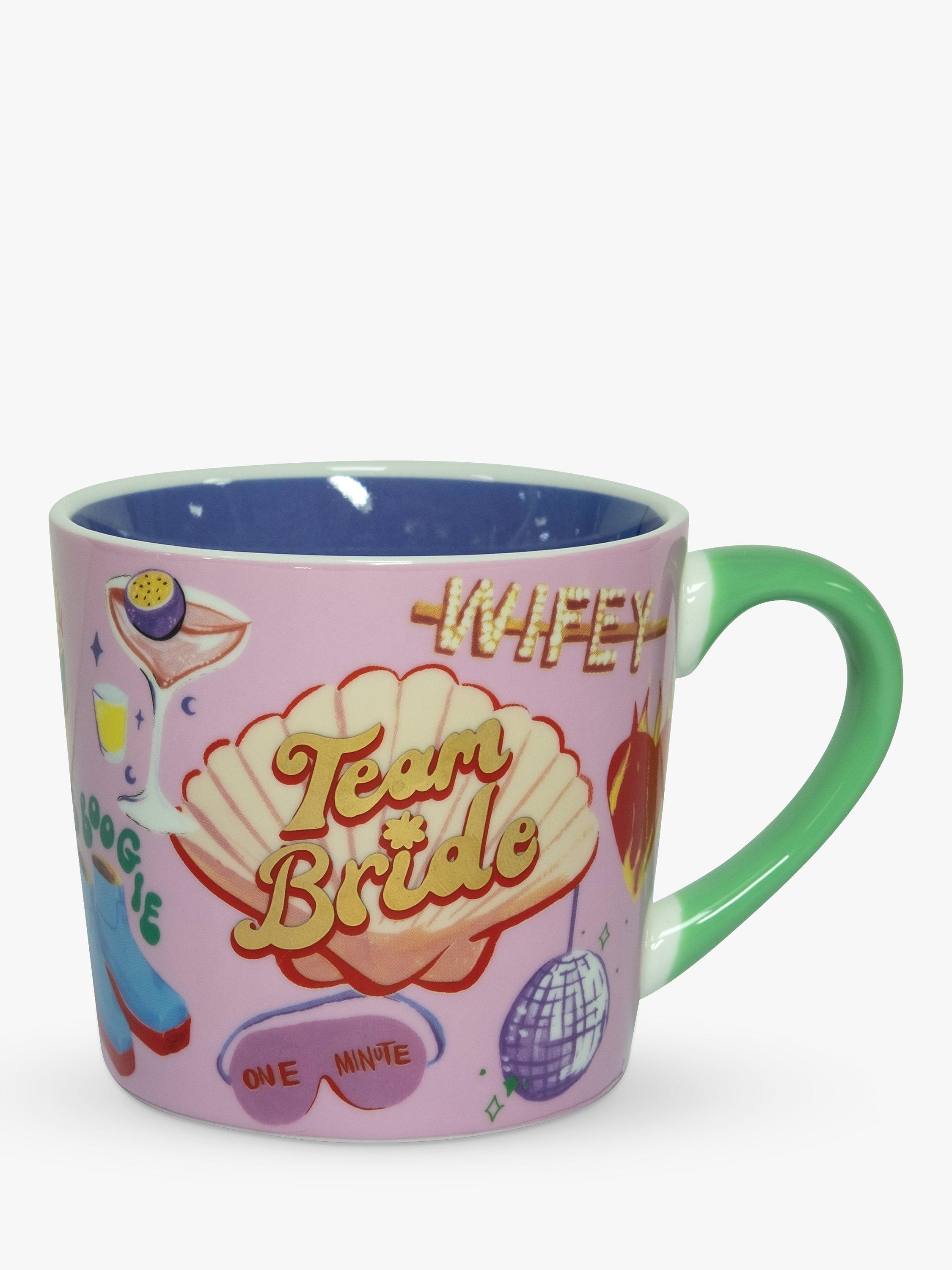 Eleanor Bowmer 'Team Bride' Mug, 300ml, Pink/Multi