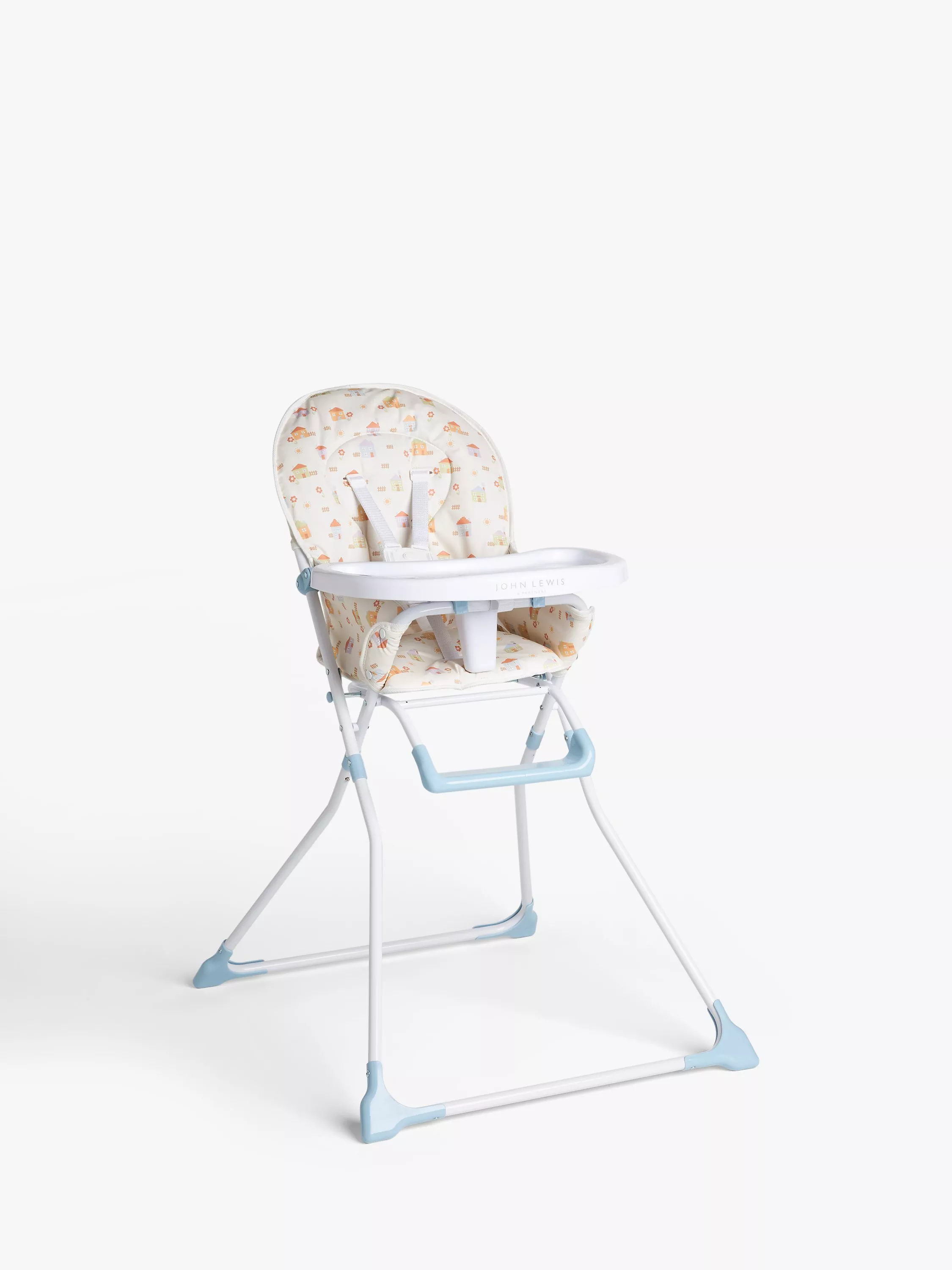 John Lewis ANYDAY Happy Houses Highchair White Multi