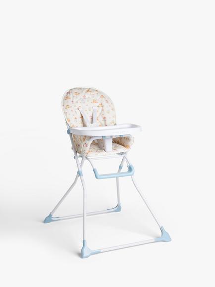 John Lewis Happy Houses Highchair, White/Multi, White/Multi