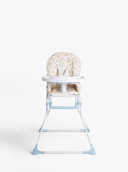 John Lewis Happy Houses Highchair, White/Multi - view 2, White/Multi