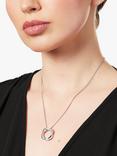 Jools by Jenny Brown Open Twisted Circle Pendant Necklace, Silver