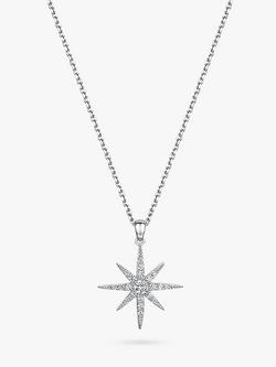 Jools by Jenny Brown North Star Pendant Necklace, Silver, Silver