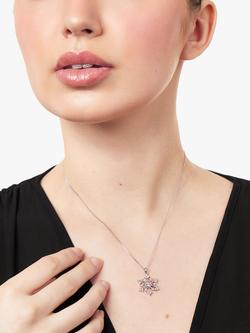 Jools by Jenny Brown Rubover Cubic Zirconia Snowflake Pendant Necklace - view 2, Silver