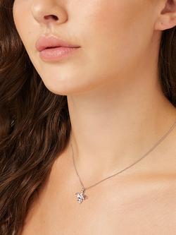 Jools by Jenny Brown Cubic Zirconia Large Bumble Bee Pendant Necklace - view 2, Silver