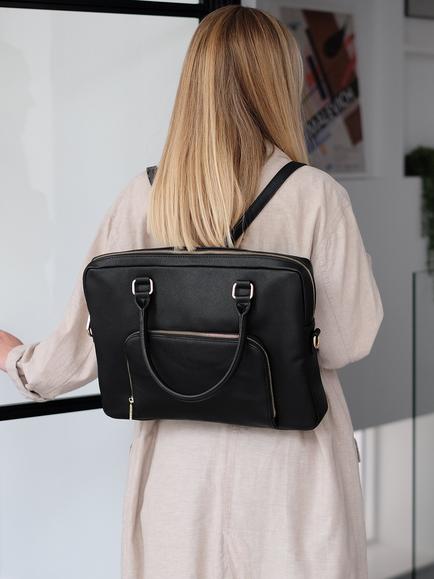 Stackers Multi Wear Laptop Handbag - view 2, Black