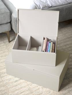 Stackers Storage Boxes, Set of 2 - view 2, Oatmeal