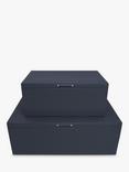 Stackers Plain Storage Boxes, Set of 2