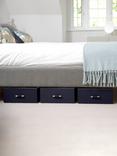 Stackers Plain Storage Box Drawers, Set of 3, Navy
